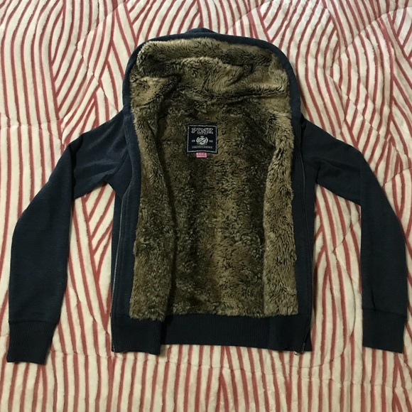 PINK Victoria's Secret Sweaters - Victoria’s Secret pink faux fur lined hoodie XS